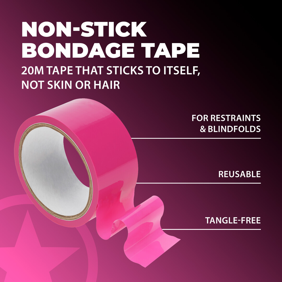 Ouch! by shots PVC Antikleef Tape - 20 m - Roze (8714273028402)