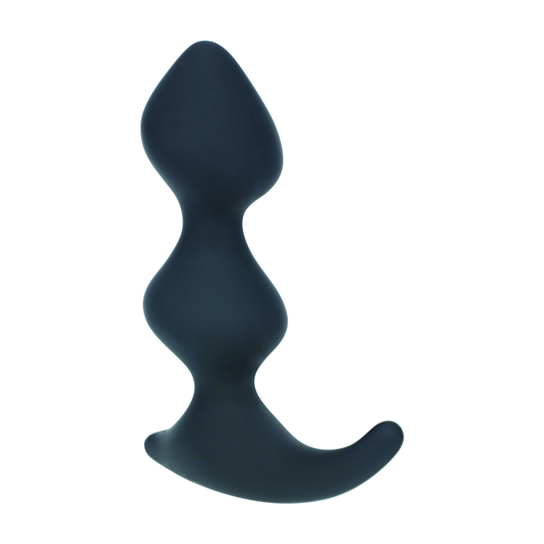 Levelz by shots Volledige Dubbele Golf Siliconen Prostaat Massager - Zwart (8714273066398)
