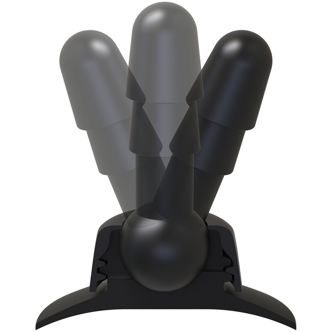 Doc johnson Deluxe 360 Swivel - Butt Plug met Zuignap - 2 Stuks (782421073459)