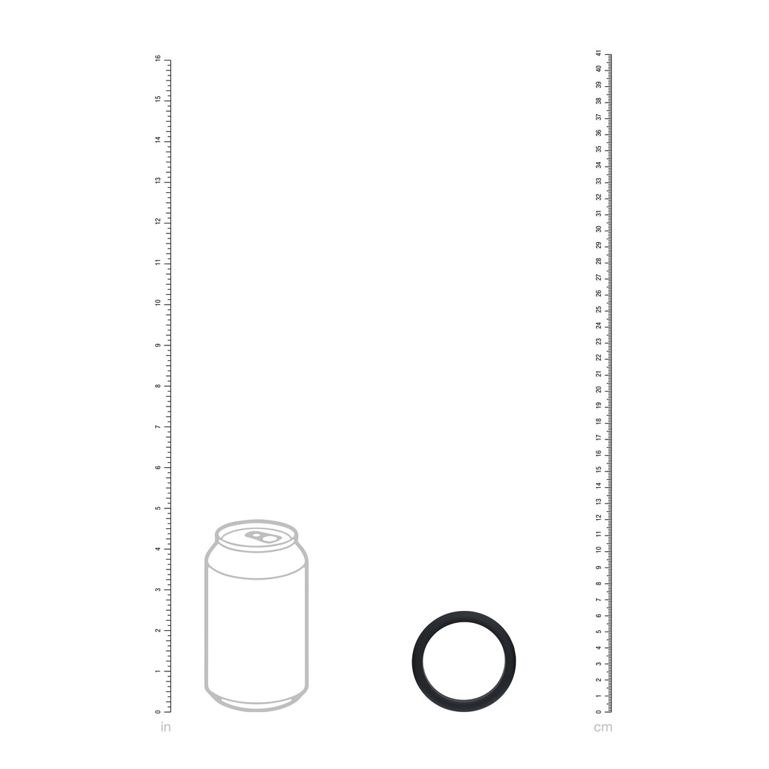 Levelz by shots Wide O Silicone Cockring - XL - 50mm - Zwart (8714273062062)