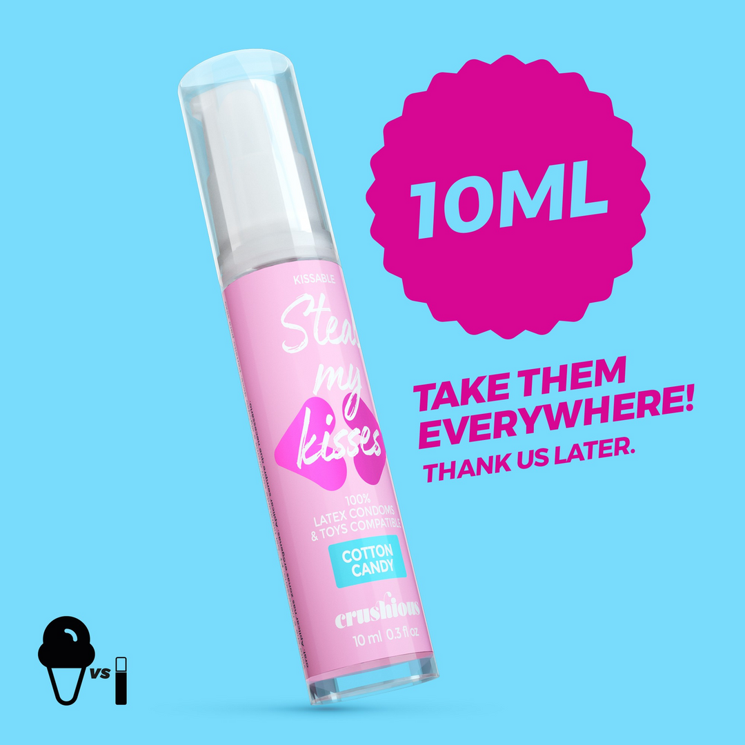 Crushious Steal My Kisses - Glijmiddel - Suikerspin Smaak - 0,3 fl oz / 10 ml (7403254159815)