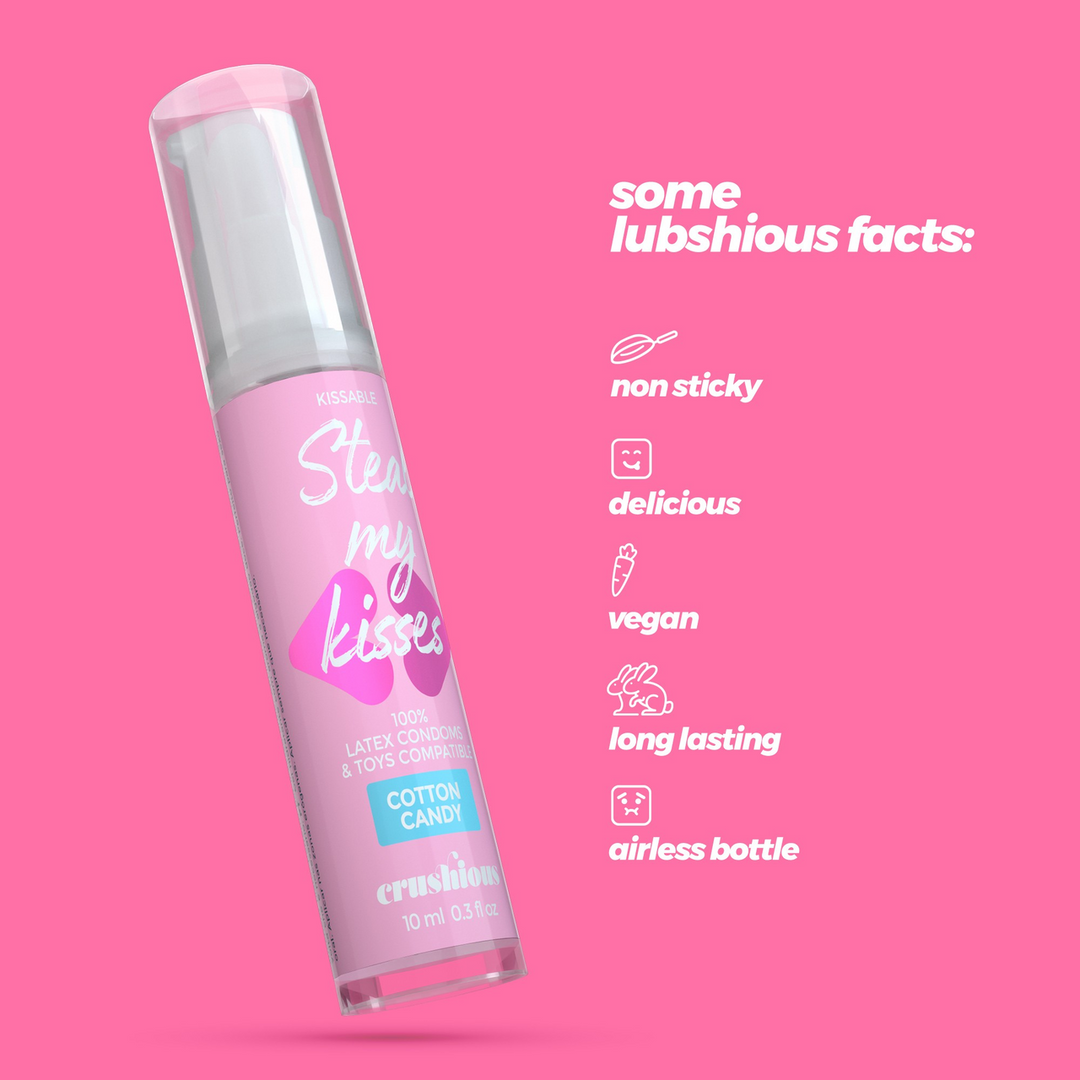 Crushious Steal My Kisses - Glijmiddel - Suikerspin Smaak - 0,3 fl oz / 10 ml (7403254159815)