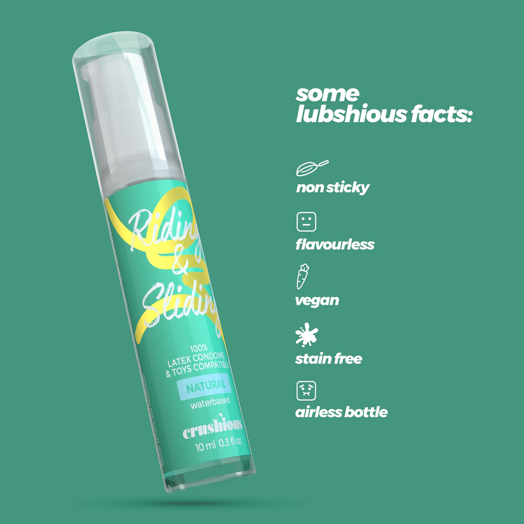 Crushious Rijden en Glijden - Waterbasis Glijmiddel - 0,3 fl oz / 10 ml (7403254159785)