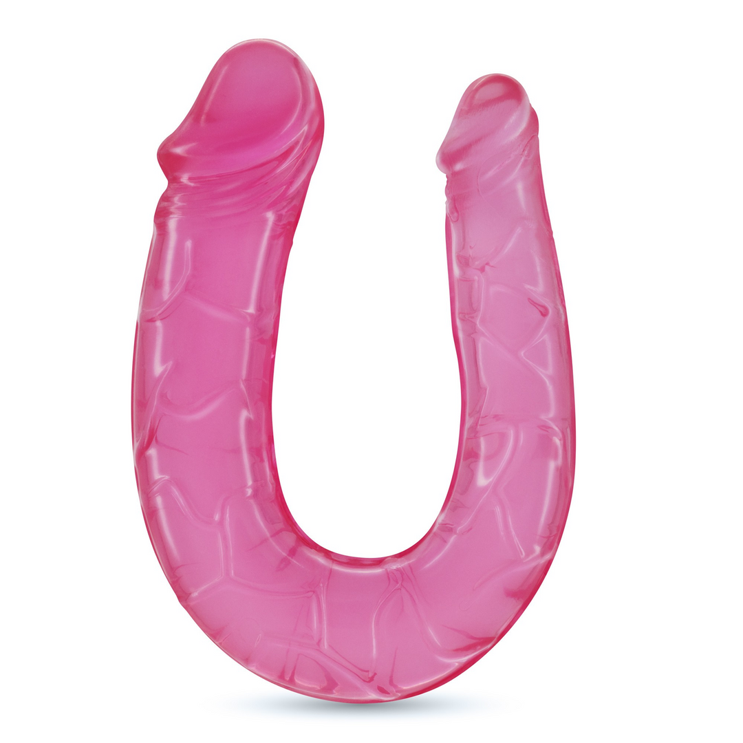 Crushious Deep Diver - Double Dildo with Anal Lubricant - 1.7 fl oz / 50 ml - Pink (7403254150775)