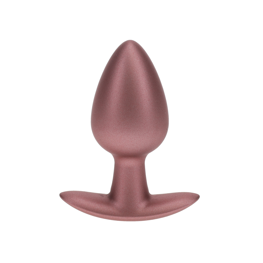 Ouch! by shots Zachte Siliconen Anale Plug - Medium - 3,1 / 7,9 cm - Roségoud (8714273056887)