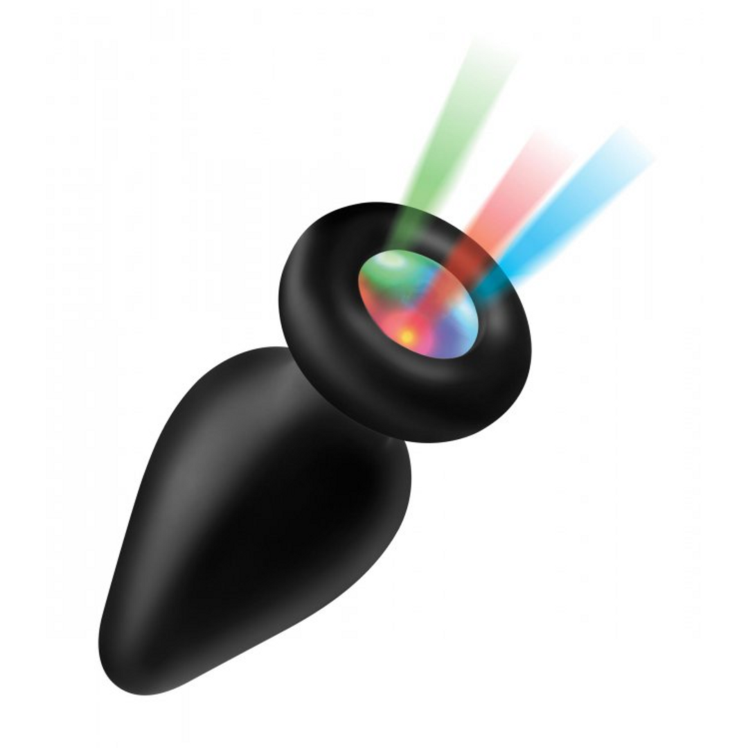 Xr brands Siliconen Lichtgevende Butt Plug - Klein (848518044426)