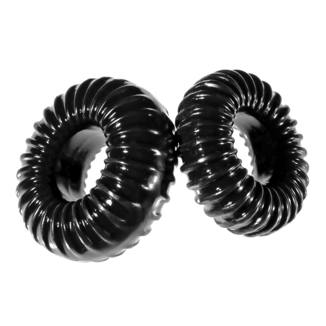 Perfectfitbrand PF Blend Premium Stretch Ribbed Ring Slim - Cockring Set (851127008734)