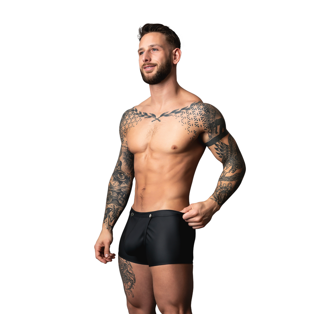 Male power Snap Off Short - S - Zwart (845830094641)