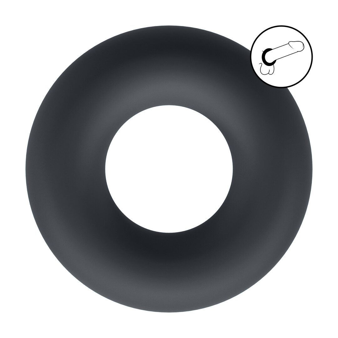 Levelz by shots Vloeibare Silicoenen Cockring - S - Zwart (8714273061836)