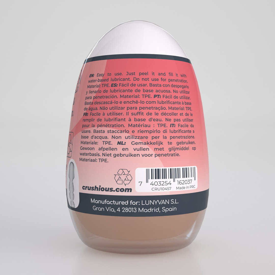 Crushious Ezy Egg - Masturbator Ei - Mond - Rood (7403254162037)