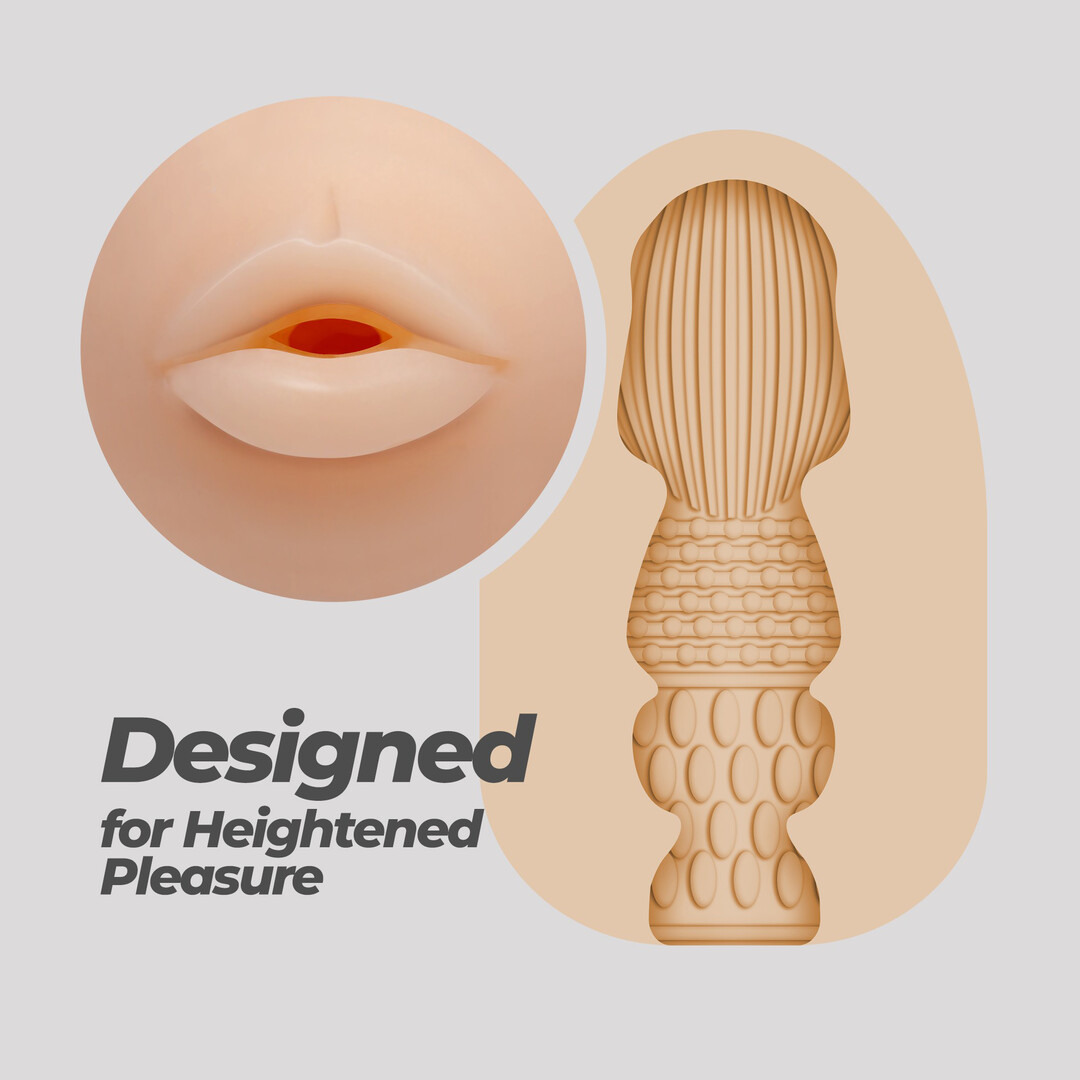 Crushious Ezy Egg - Masturbator Ei - Mond - Rood (7403254162037)