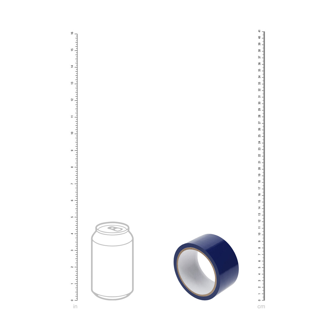 Ouch! by shots PVC Niet-Plakband - 20 m - Marineblauw (8714273028396)