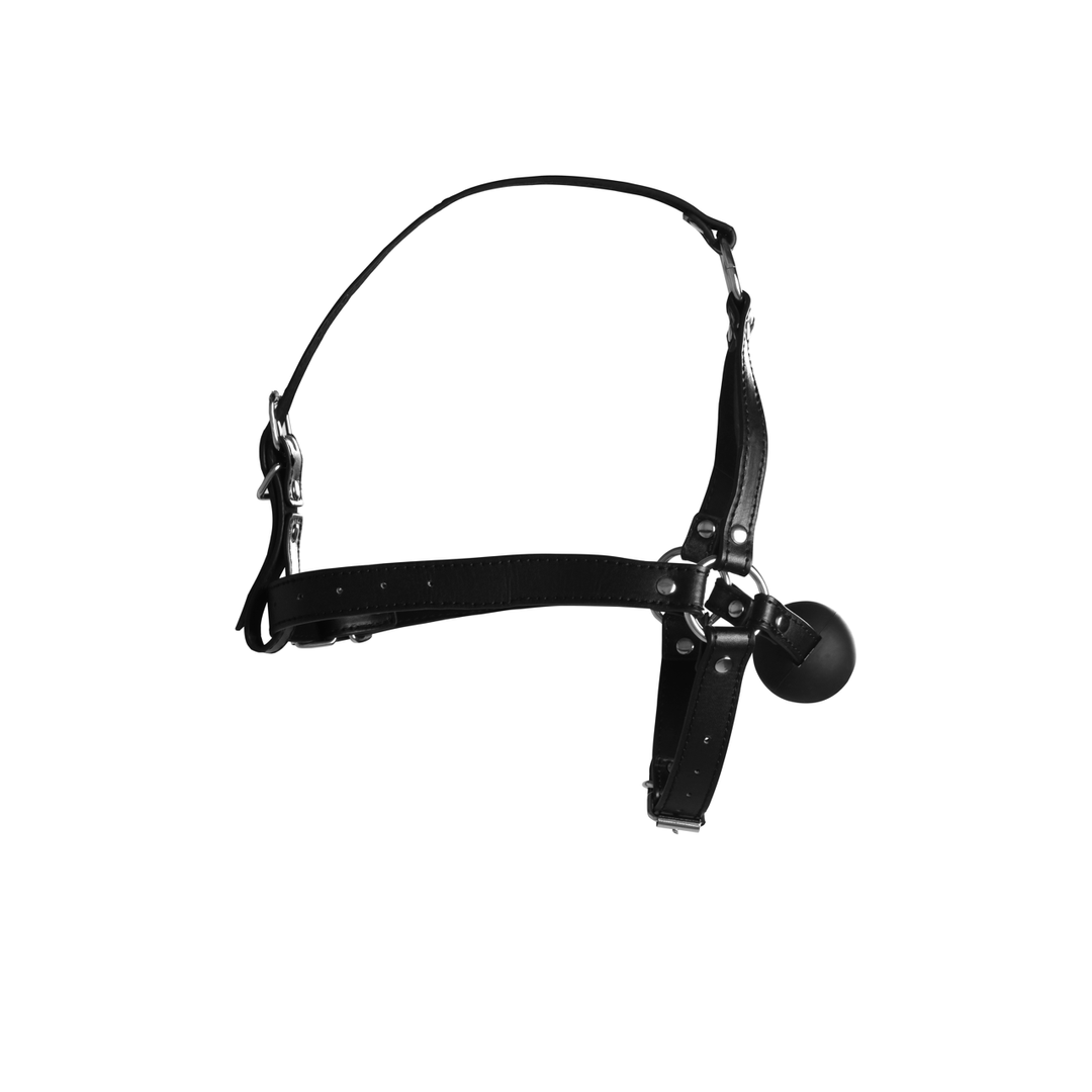 Ouch! by shots Hoofdharnas met Solid Ball Gag - Zwart (8714273050922)