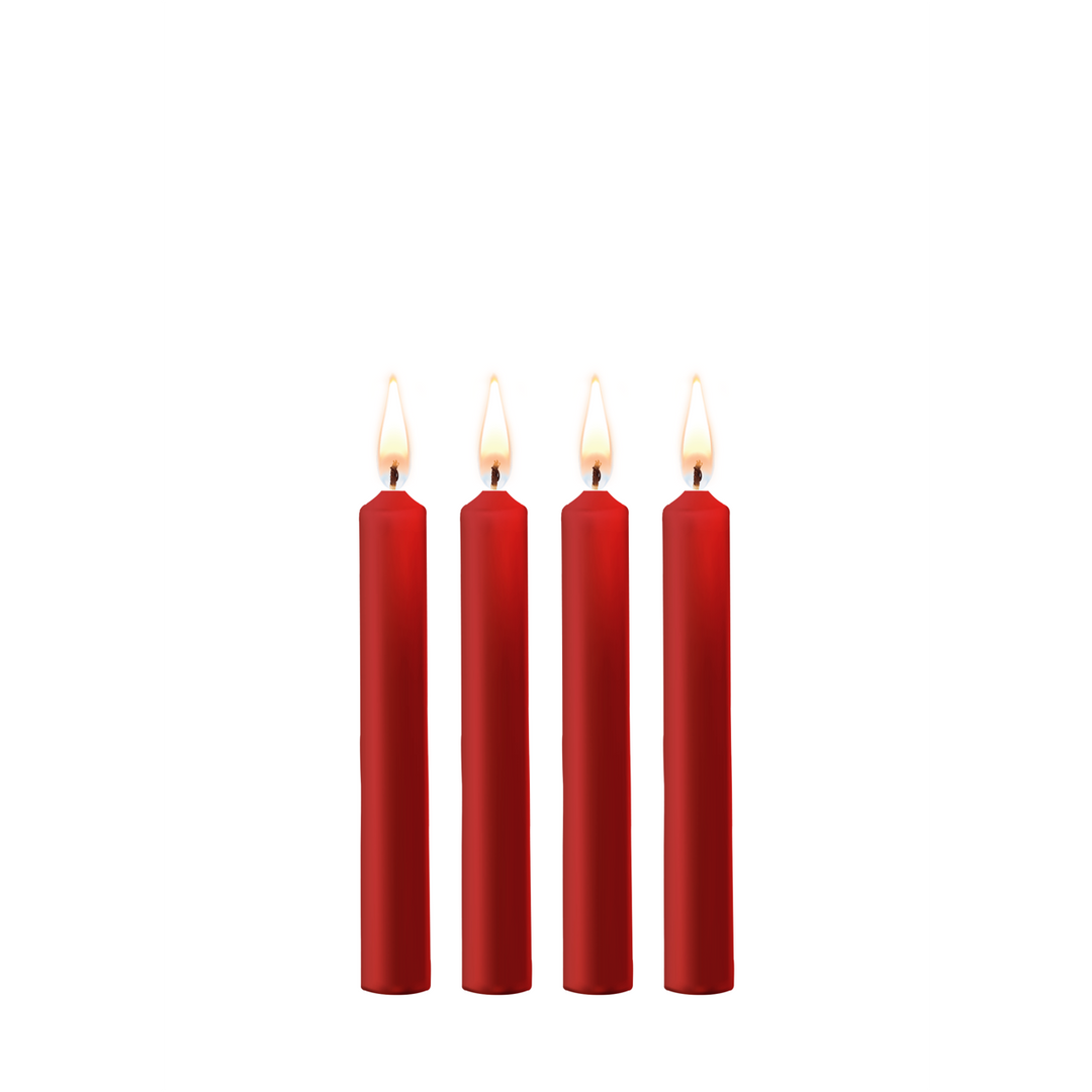 Ouch! by shots Plagerige Wax Kaarsen - 4 Stuks - Rood (8714273544971)