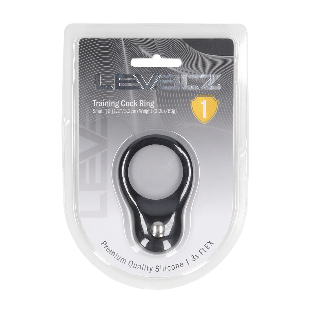 Levelz by shots Siliconen Trainings Cockring - S - Zwart (8714273063793)