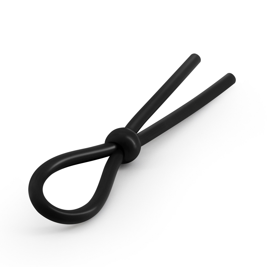 Crushious Billy the Ring - Silicone Verstelbare Cockring - Zwart (7403254150317)