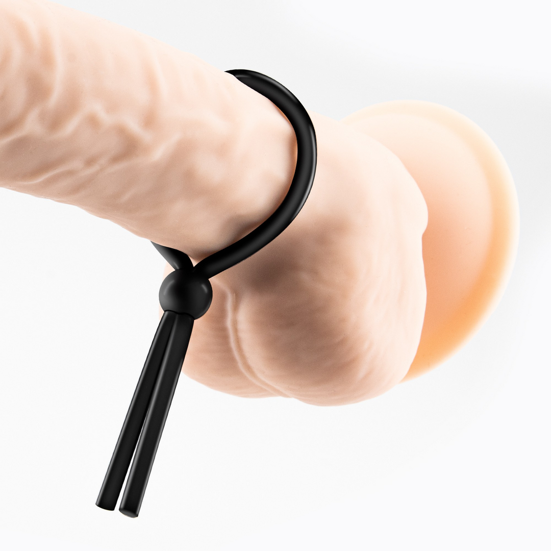 Crushious Billy the Ring - Silicone Verstelbare Cockring - Zwart (7403254150317)