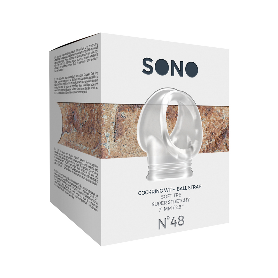 Sono by shots Nr.48 - Cockring met Ball Strap (8714273787804)