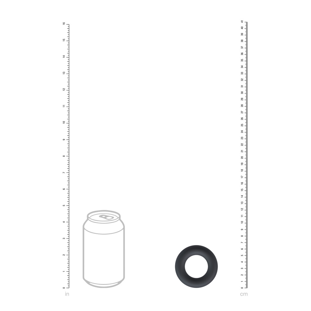 Levelz by shots Vloeibare Silicoenen Cockring - L - Zwart (8714273061874)