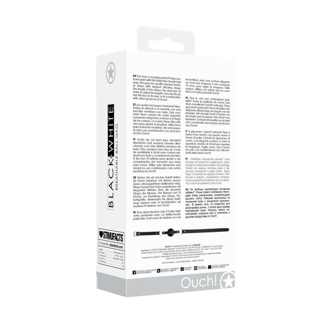 Ouch! by shots Ademend Ball Gag (7423522575536)