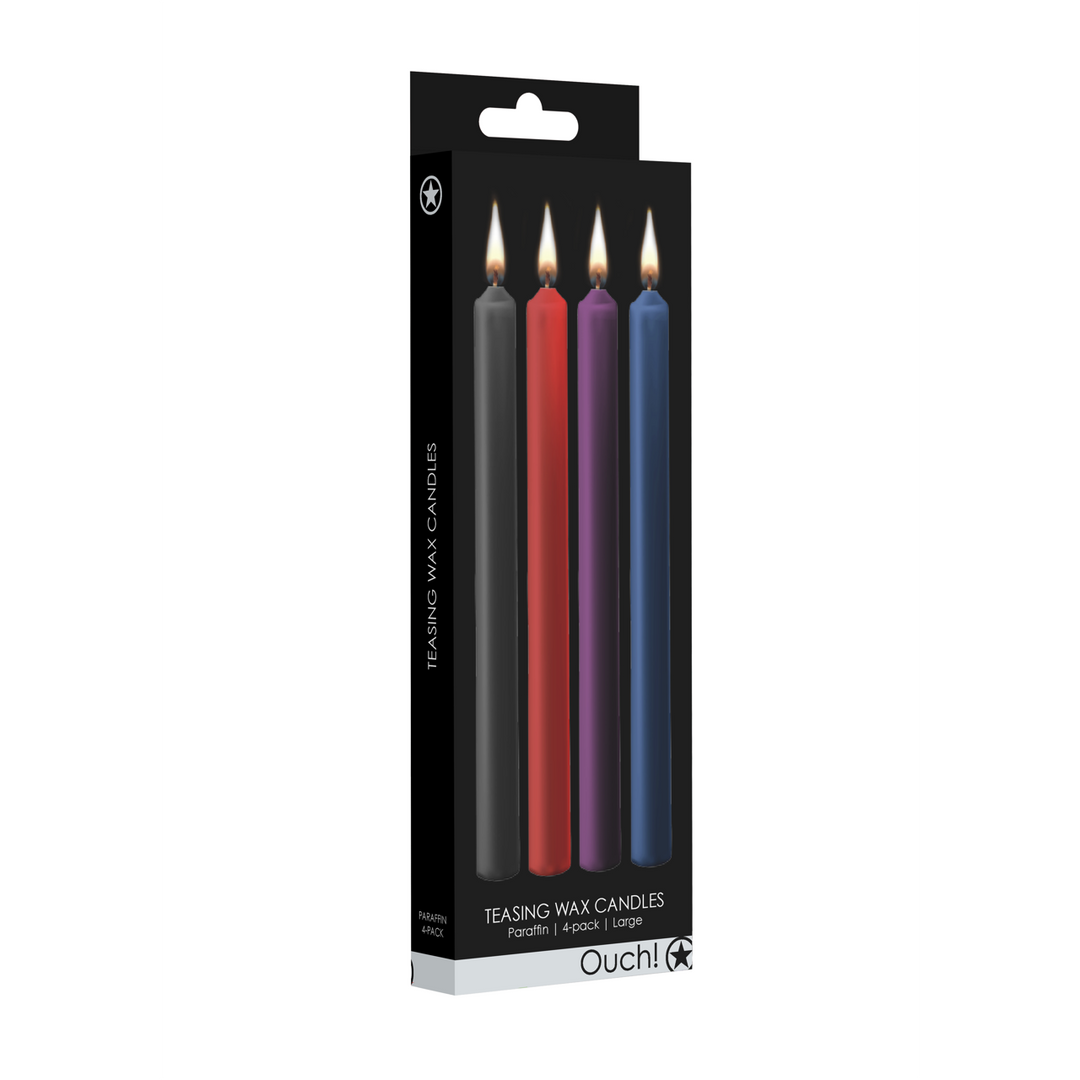 Ouch! by shots Teasing Wax Kaarsen - 4 Stuks - Groot - Multicolor (8714273545015)