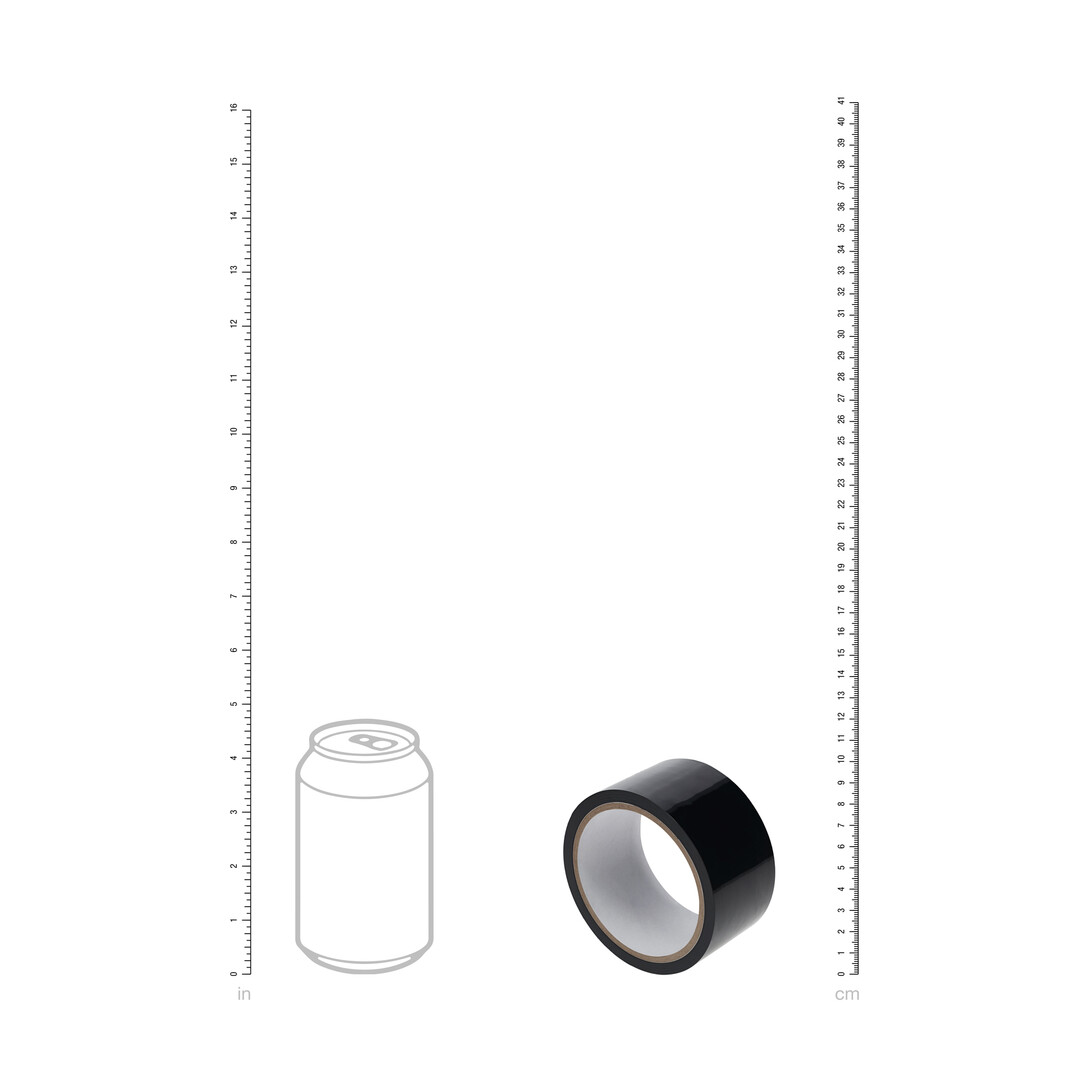Ouch! by shots PVC Niet-Plakband - 20 m - Zwart (8714273028389)