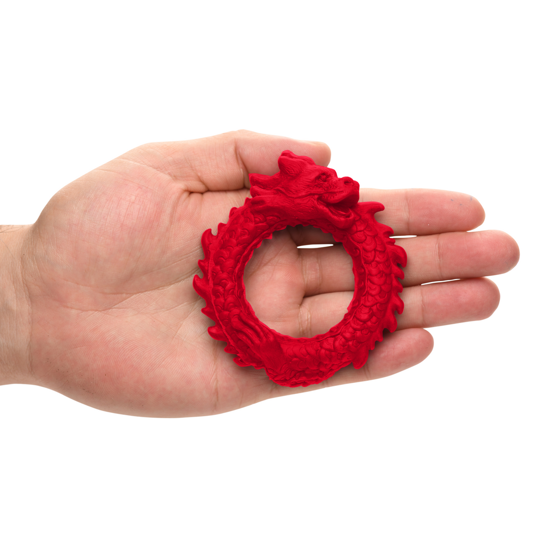 Xr brands Rise of the Dragon - Siliconen Cockring - Rood (848518053305)