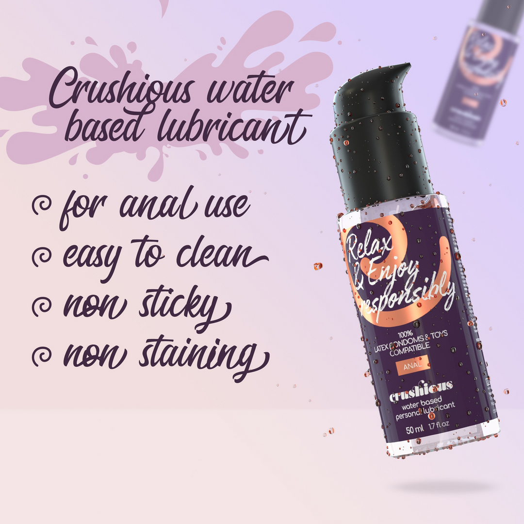 Crushious Waterbasis Anale Glijmiddel - 1,7 fl oz / 50 ml (799632354840)