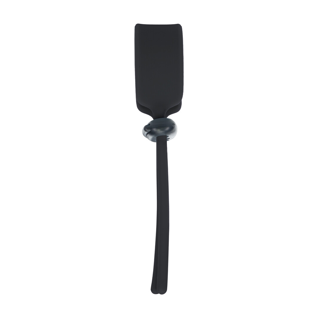 Levelz by shots Brede Verstelbare Siliconen Lasso Cockring - 5mm - Zwart (8714273063977)