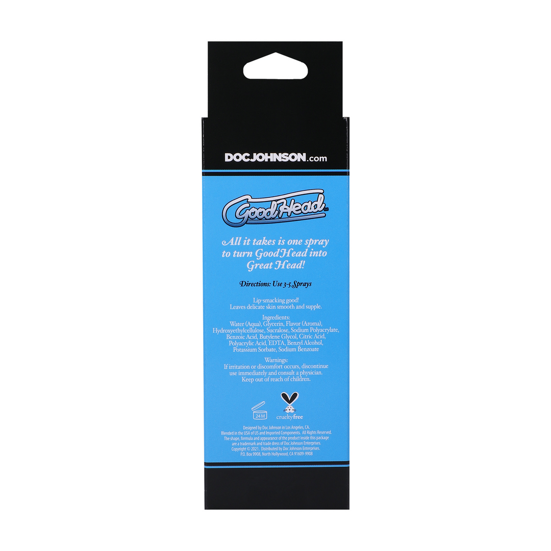 Doc johnson Juicy Head - Dry Mouth Spray - Cotton Candy - 2 fl oz / 59 ml (782421080600)