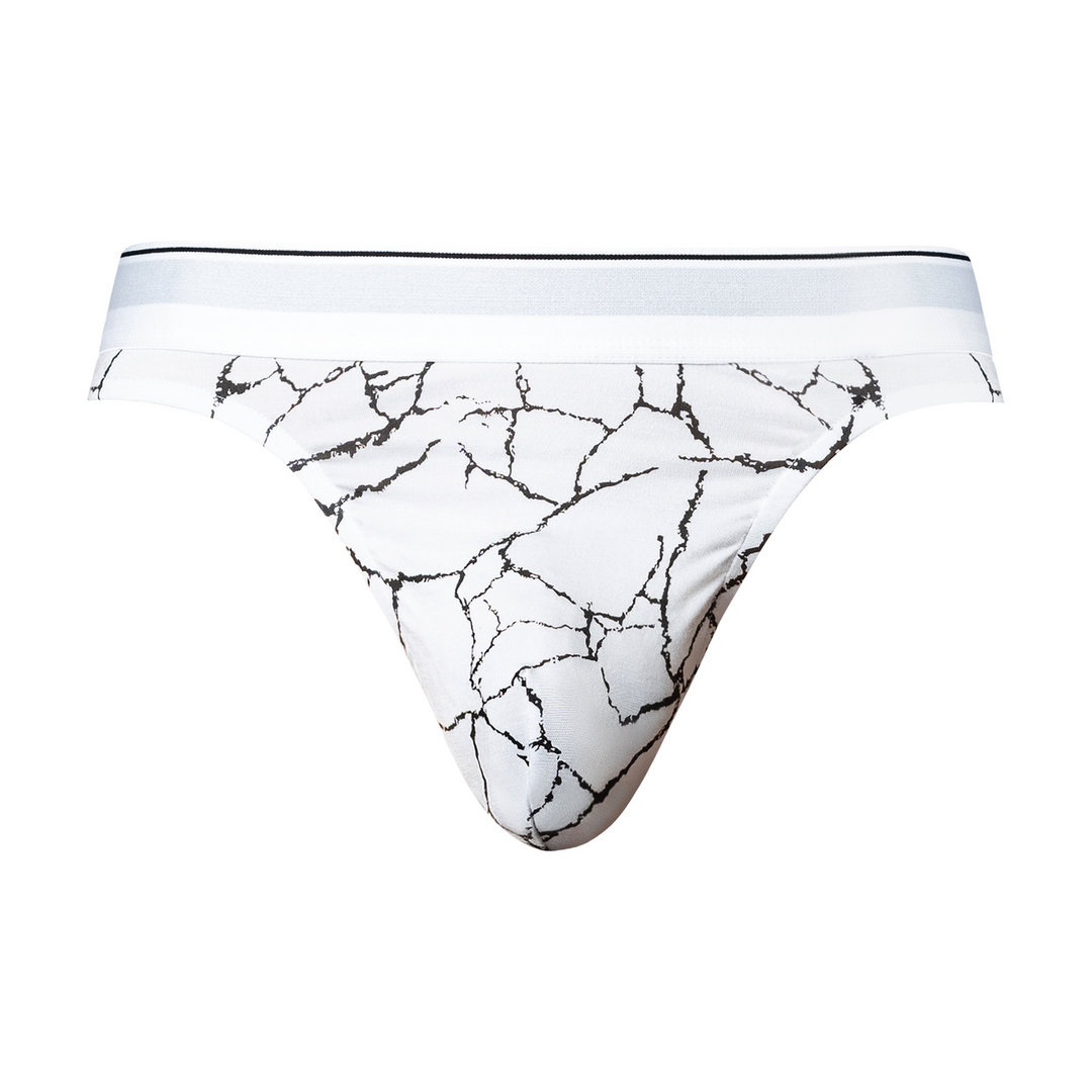 Male power Tanga - L/XL - Witte Marmer (845830094818)