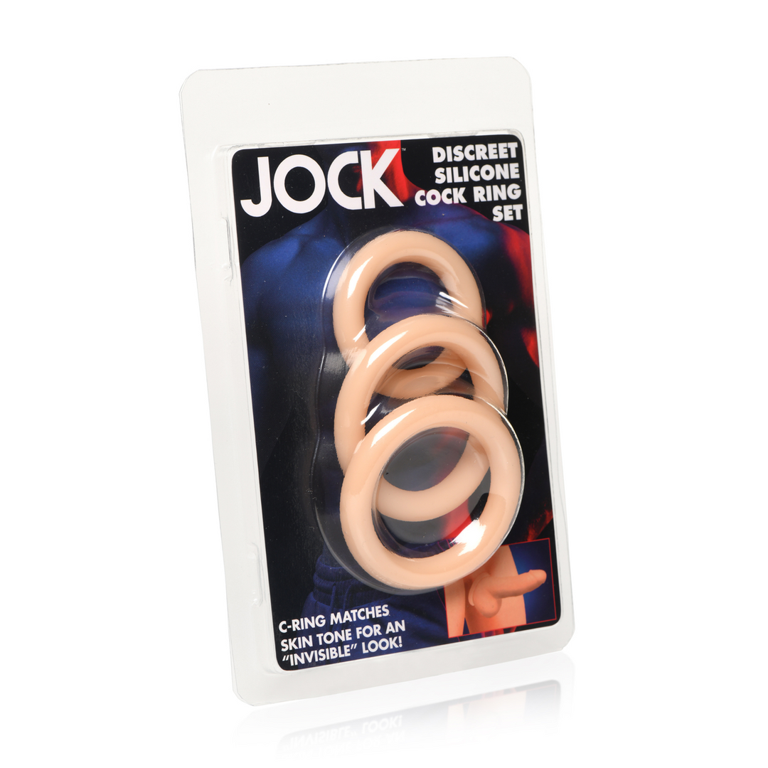 Curve toys Discrete Siliconen Cockring Set - 3 Stuks - Licht (653078944693)