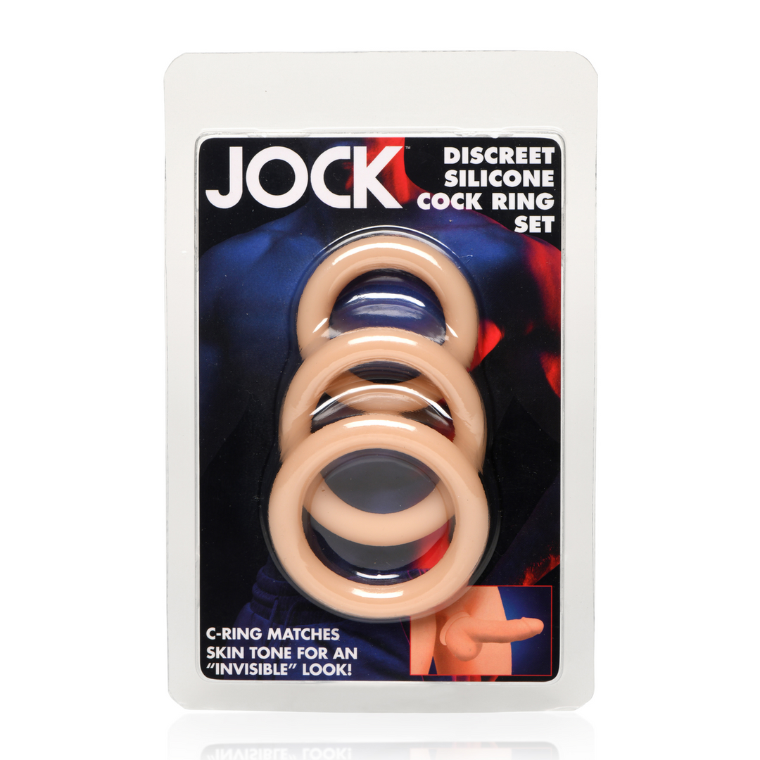 Curve toys Discrete Siliconen Cockring Set - 3 Stuks - Licht (653078944693)