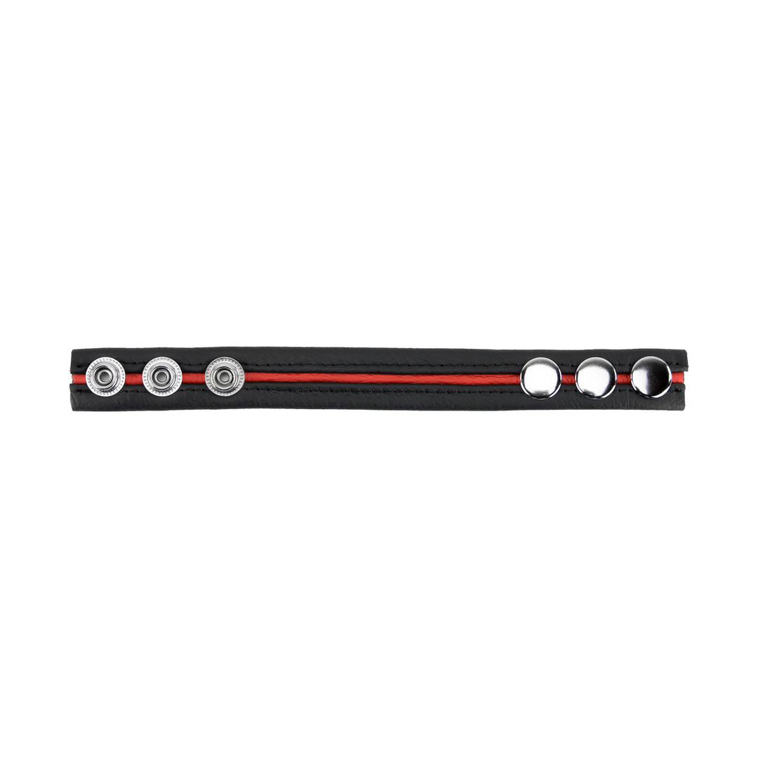Red leather Verstelbare Leren Cockring - Rood (3662811230662)
