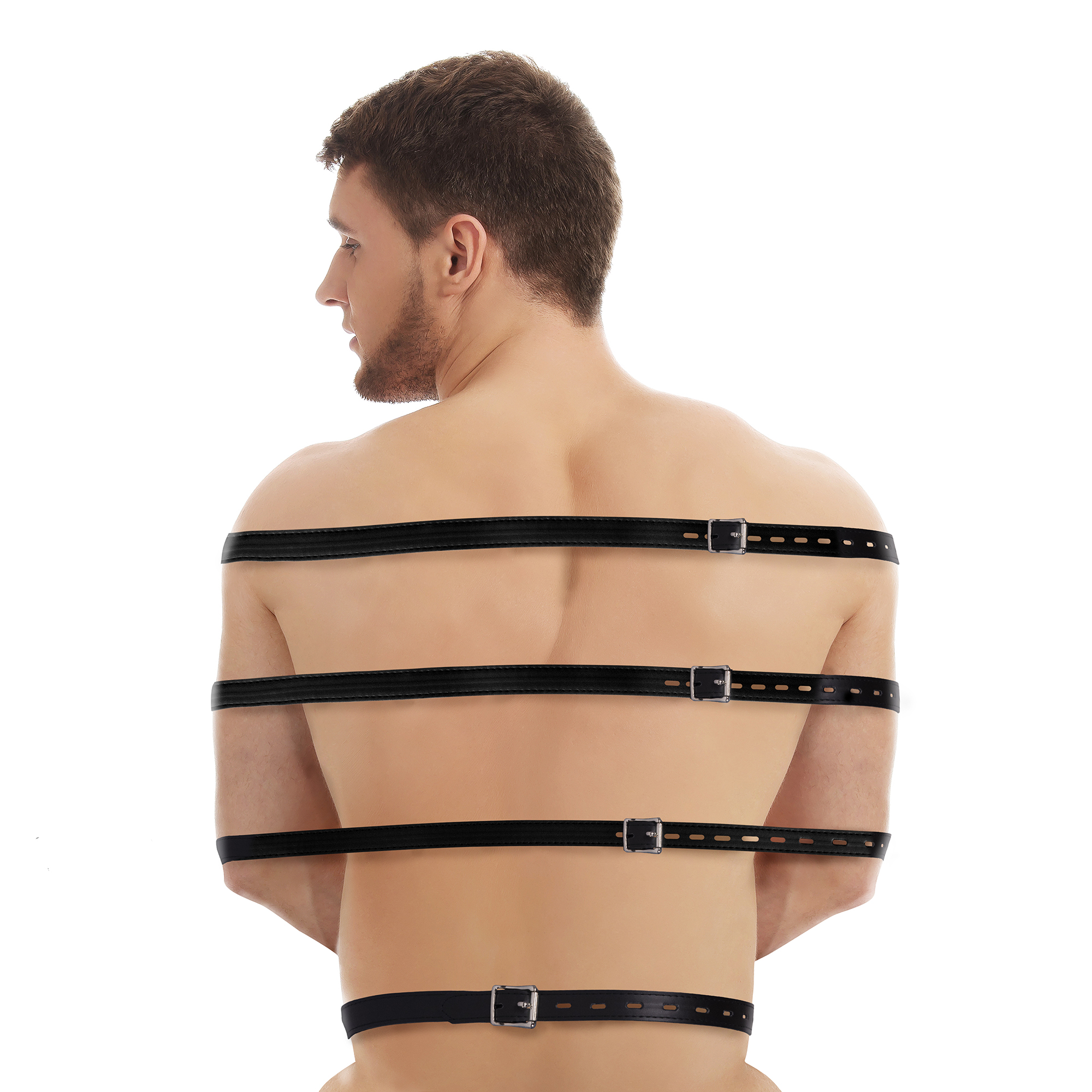 Ouch! by shots Volledige Lichaams Bondage Riemen - Zwart (8714273048073)
