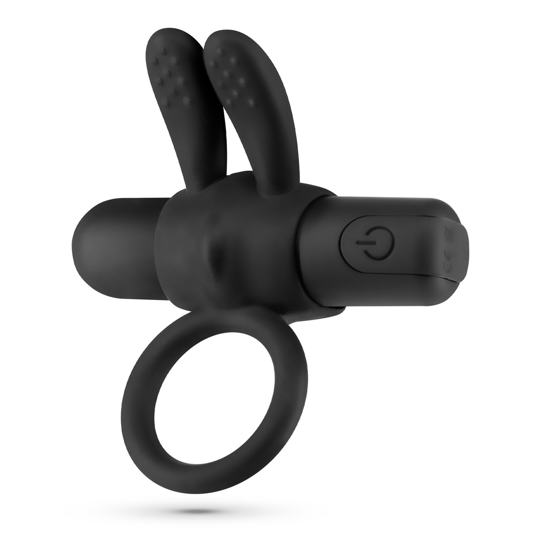 Crushious Wonka - Cockring met Oplaadbare Vibrerende Bullet - Zwart (7403254158955)