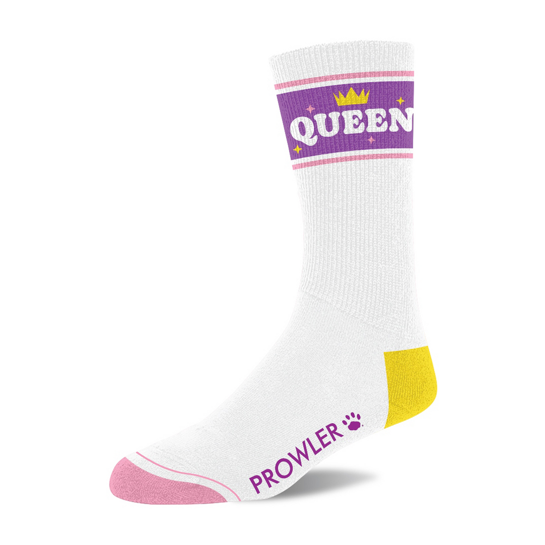 Prowler Queen Sokken - Wit/Paarse (5056341213185)