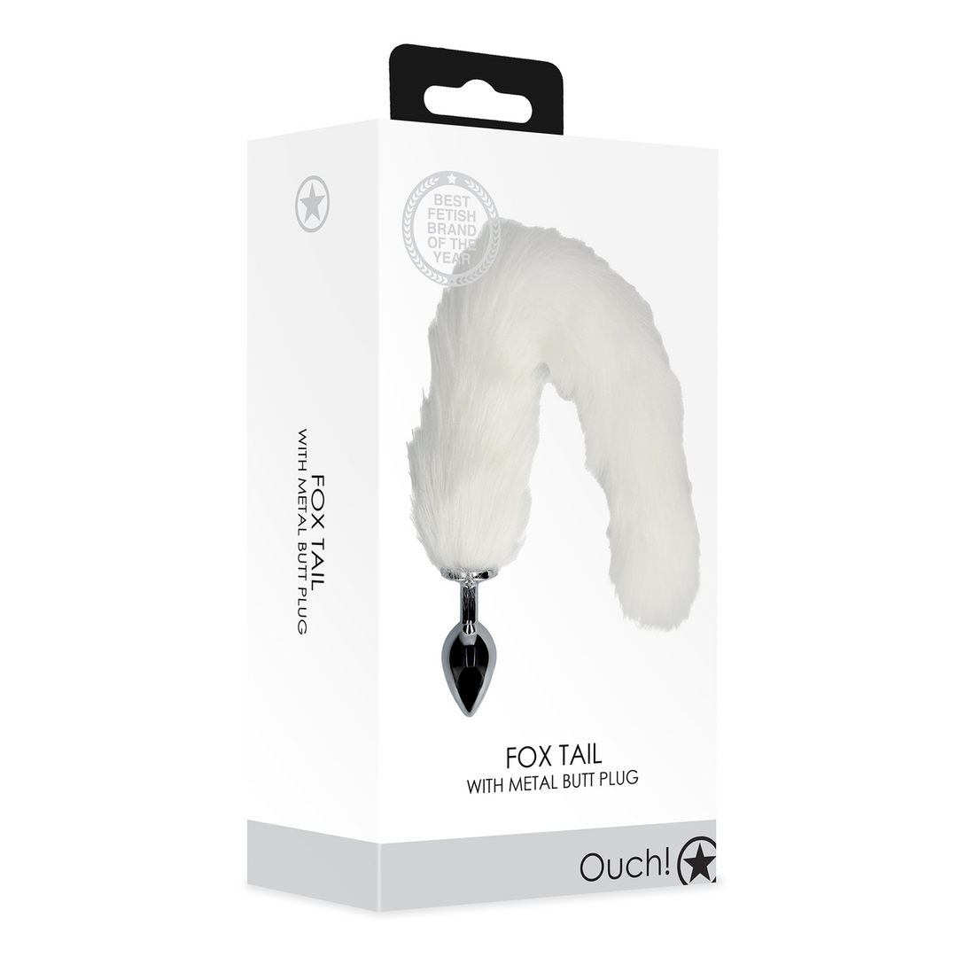 Ouch! by shots Vossenstaart met metalen buttplug (8714273047793)