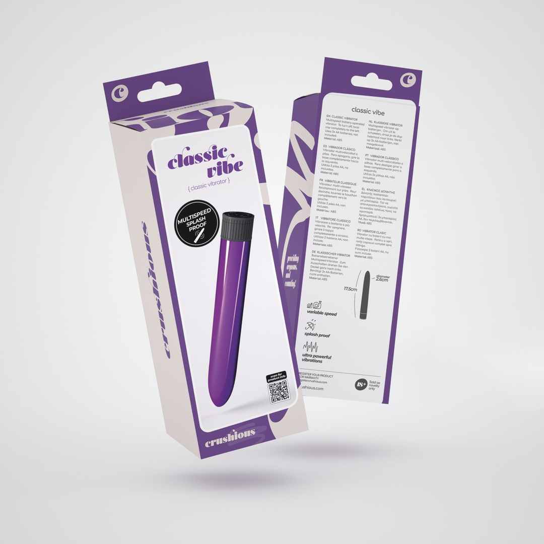 Crushious Classic Vibe - Classic Vibrator - Paars (799632355465)