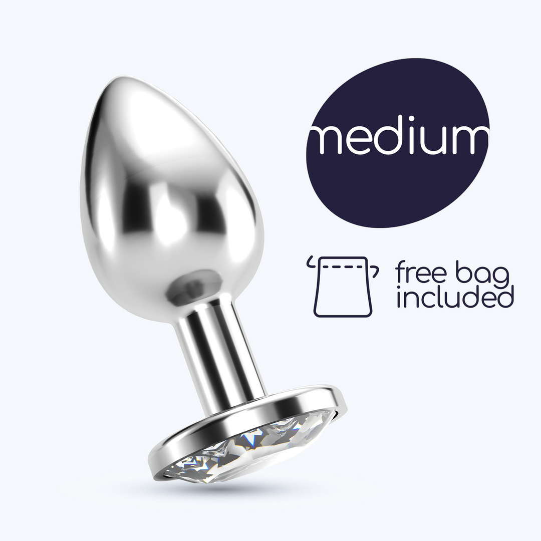 Crushious Bijou - Anale Sieraad Plug - Medium - Doorzichtig (799632355175)