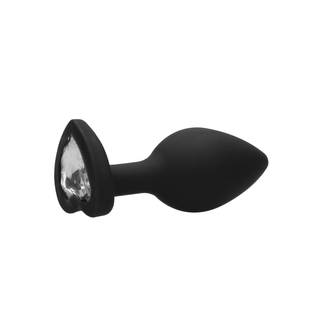 Ouch! by shots Diamond Heart Butt Plug - Regular (8714273530530)
