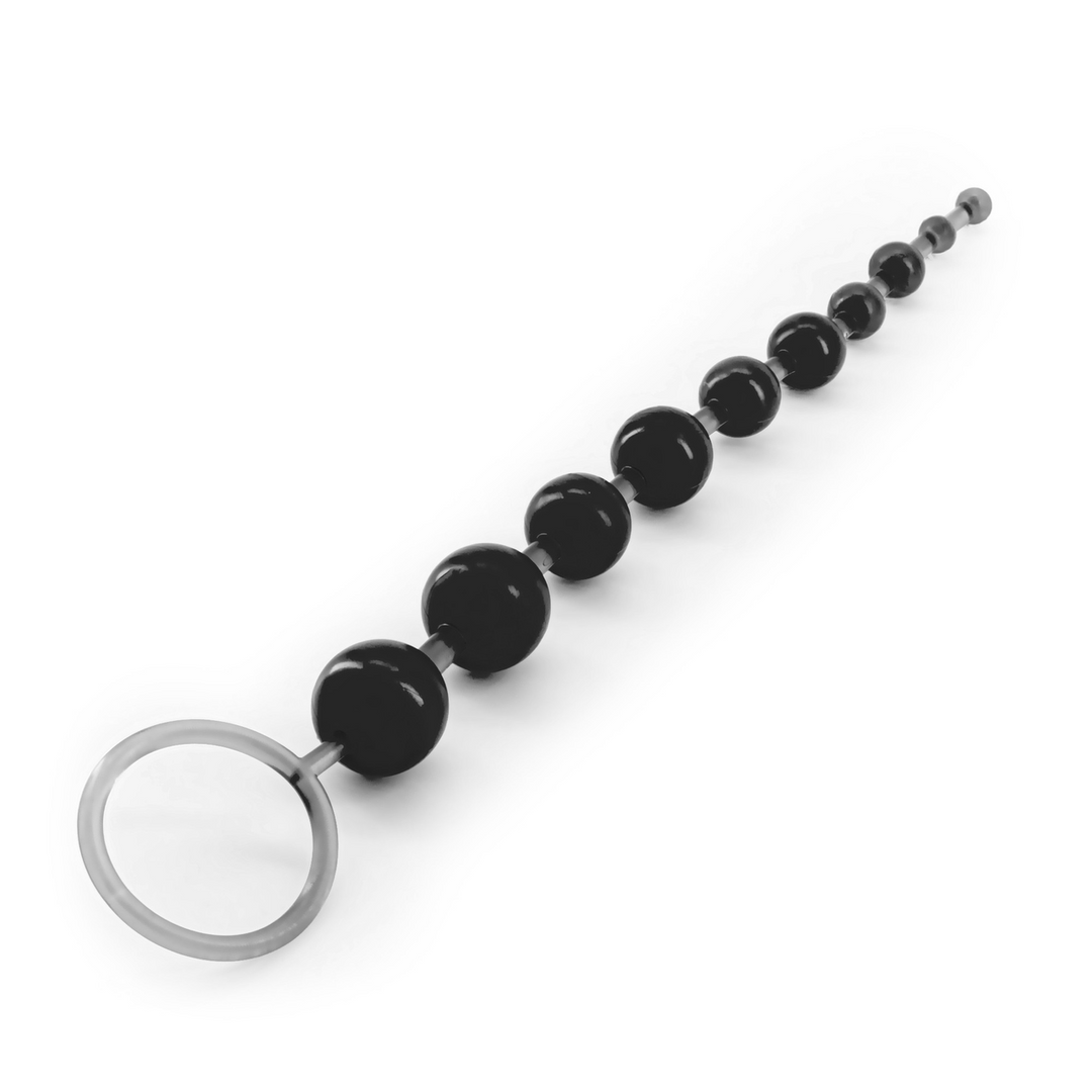 Crushious Basis Anale Kralen - 10 Kralen Ketting - Zwart (799632355052)