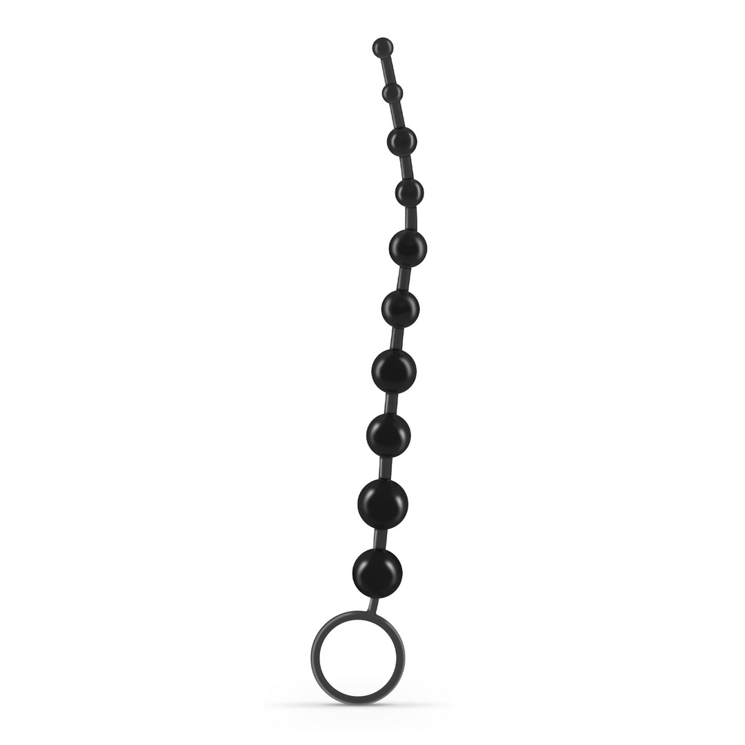 Crushious Basis Anale Kralen - 10 Kralen Ketting - Zwart (799632355052)