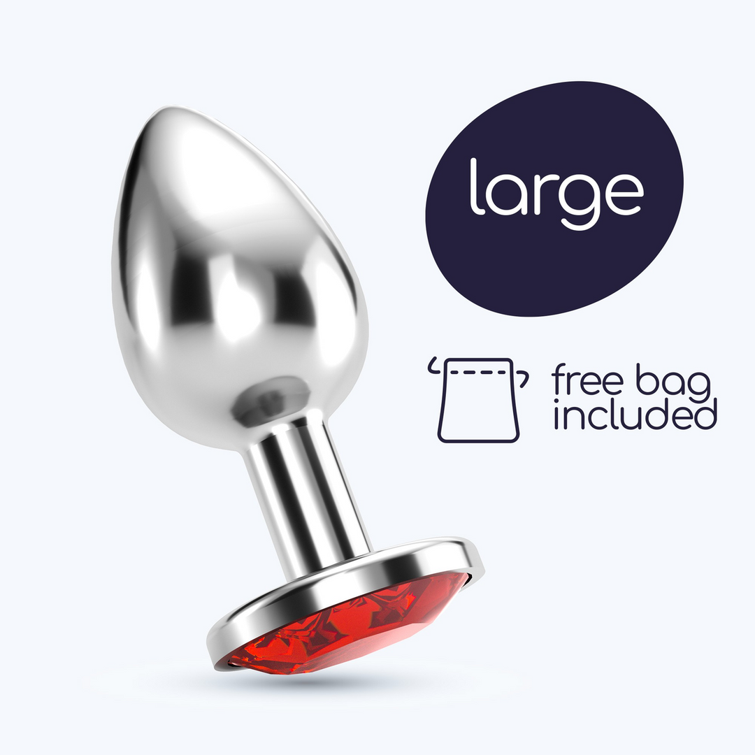 Crushious Bijou - Anale Sieraad Plug - Groot - Rood (799632355274)