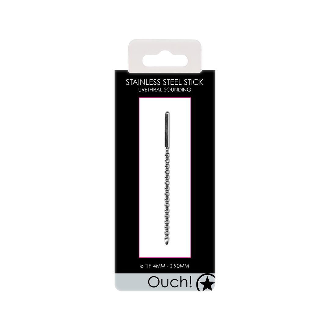 Ouch! by shots Metaal Beginners Penis Plug - 0.2 / 4 mm (7423522554531)