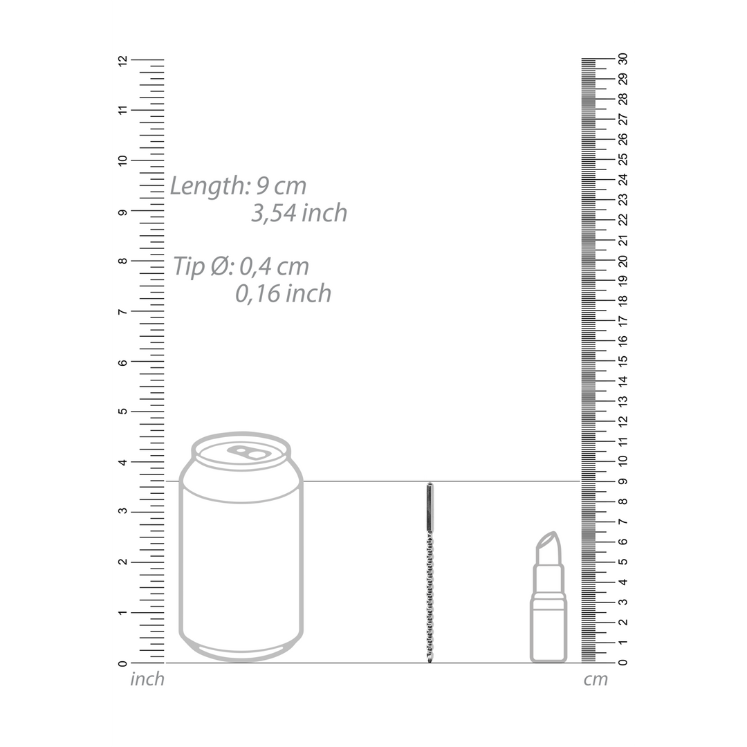 Ouch! by shots Metaal Beginners Penis Plug - 0.2 / 4 mm (7423522554531)