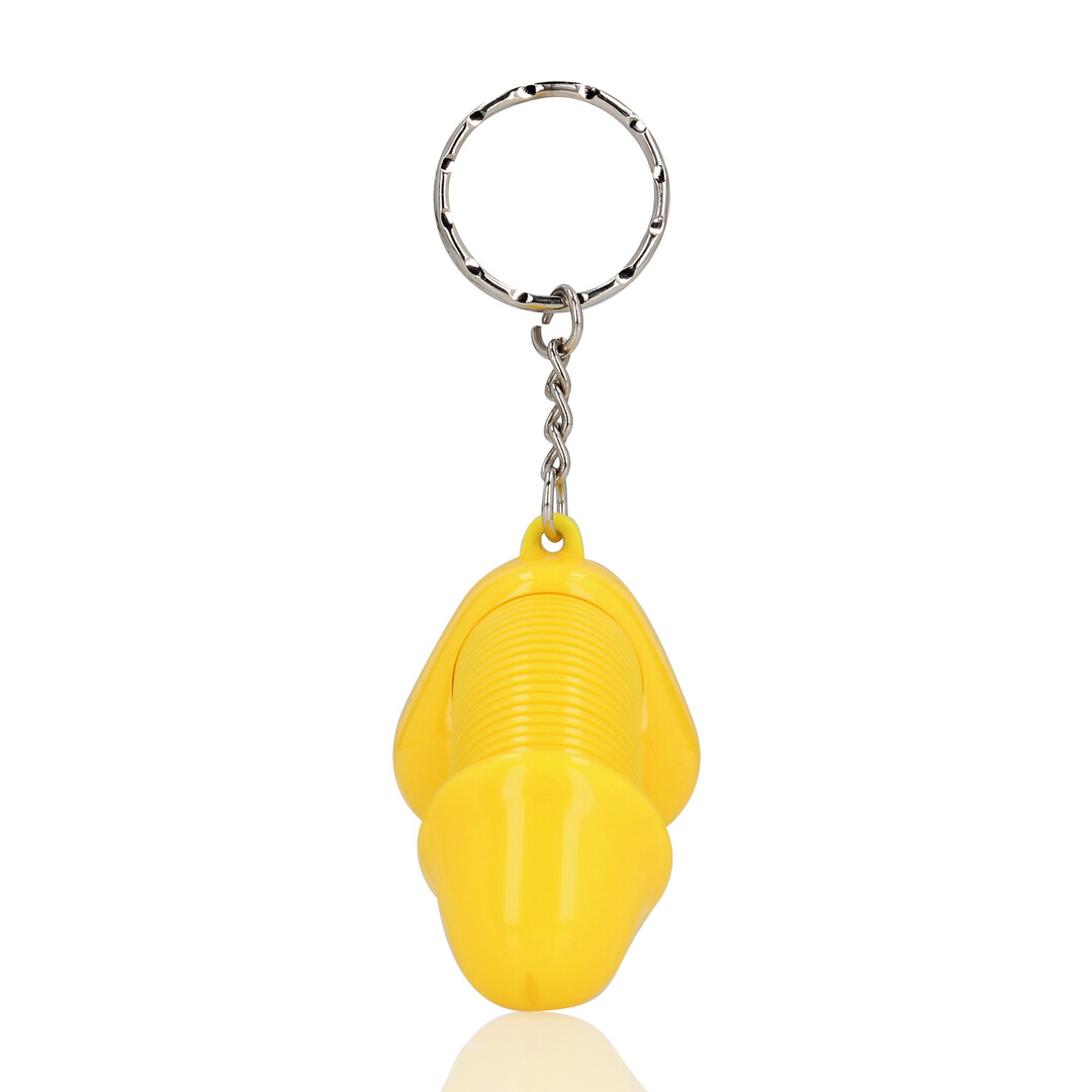 S-line by shots Super Dicky - Sleutelhanger - Geel (8714273026316)