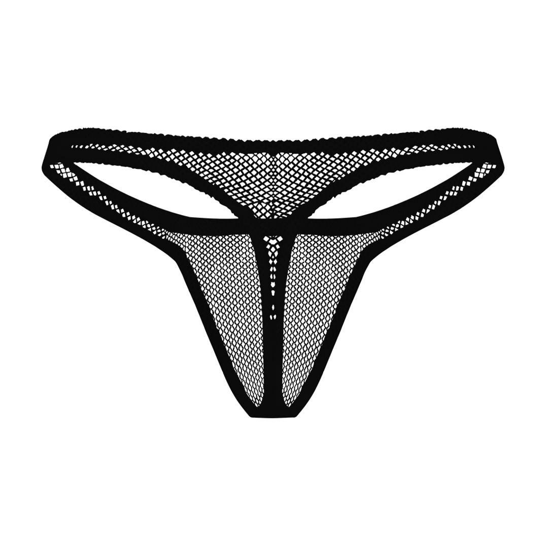 Male power Bong Thong - L/XL - Zwart (845830041713)