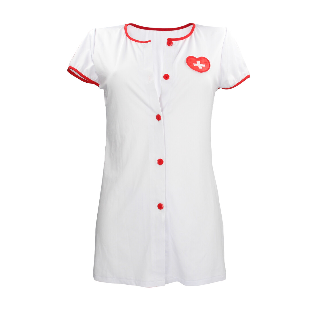 S-line by shots Verpleegster Kostuum - S/M - Wit (8714273039002)