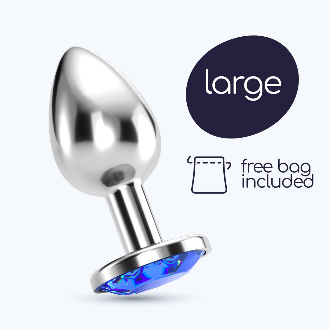 Crushious Bijou - Anale Sieraad Plug - Groot - Blauw (799632355304)